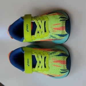 Asics 10 toddler RUNNING SHOES Pre Noosa Tri 13 Preschool Fluorescent Neon